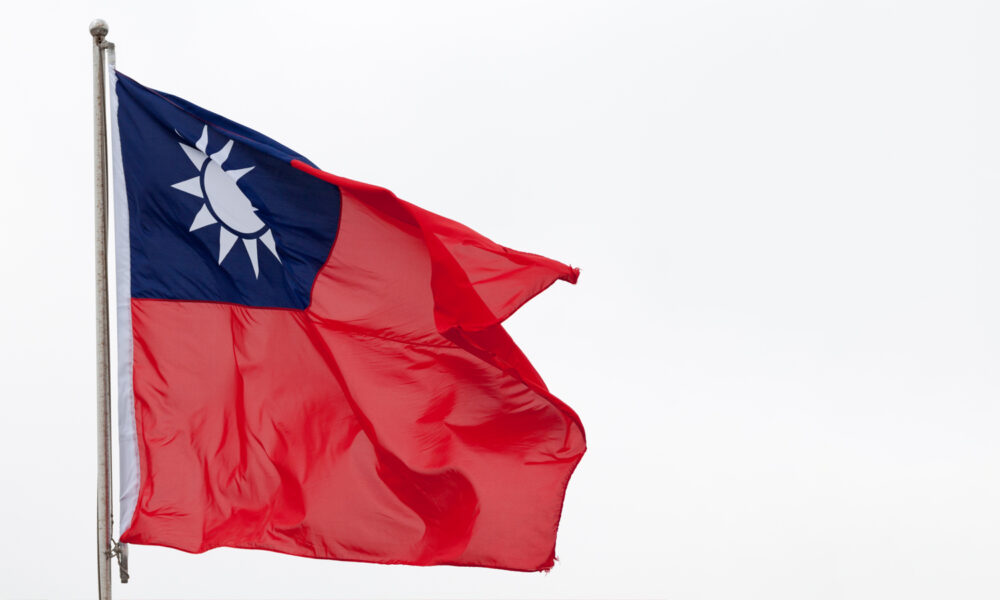 ROC Flag flying over Hsinchu Air Base